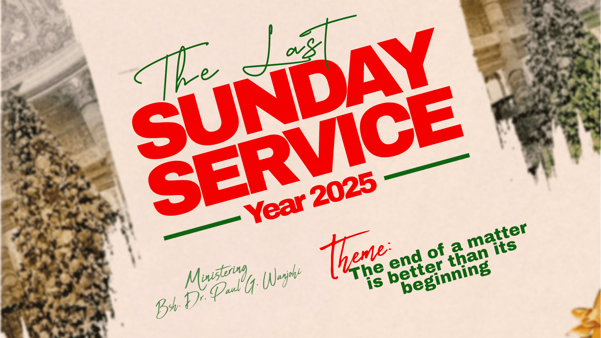 SUNDAY SERVICE 28TH DECEMBER 2025